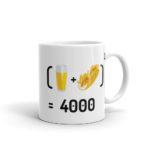 "Chope et mitraillette au Carré" Mug – Image 2