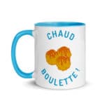 "Chaud boulette !" Mug coloré – Image 3