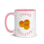 "Chaud boulette !" Mug coloré – Image 5