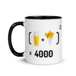 "Chope et frites au Carré" Mug coloré