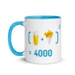 "Chope et frites au Carré" Mug coloré – Image 2