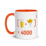 "Chope et frites au Carré" Mug coloré – Image 3