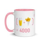 "Chope et frites au Carré" Mug coloré – Image 4