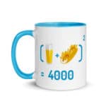 "Chope et mitraillette au Carré" Mug coloré