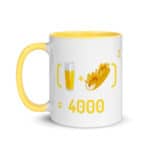 "Chope et mitraillette au Carré" Mug coloré – Image 6