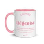 "Liégeoise... Déesse de la Création" Mug coloré – Image 2