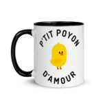 "P'tit poyon d'amour" Mug coloré – Image 3