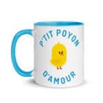 "P'tit poyon d'amour" Mug coloré – Image 4