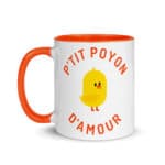 "P'tit poyon d'amour" Mug coloré – Image 5