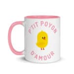"P'tit poyon d'amour" Mug coloré – Image 6