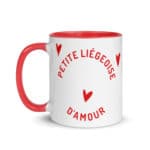 "Petite liégeoise d'amour" Mug coloré – Image 3