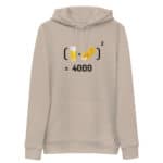 "Chope et mitraillette au Carré" Sweat à capuche éco-friendly – Image 3