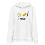 "Chope et mitraillette au Carré" Sweat à capuche éco-friendly