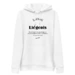 "Liégeois... Dieu vivant" Sweat à capuche éco-friendly – Image 4