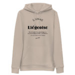 "Liégeoise... Déesse de la Création" Sweat à capuche éco-friendly – Image 3