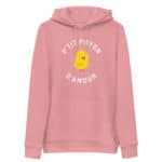 "P'tit poyon d'amour" Sweat à capuche éco-friendly – Image 5