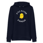 "P'tit poyon d'amour" Sweat à capuche éco-friendly – Image 3