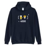 "Chope et frites au Carré" Sweat à capuche – Image 3