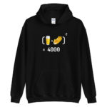 "Chope et mitraillette au Carré" Sweat à capuche – Image 3