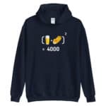 "Chope et mitraillette au Carré" Sweat à capuche – Image 5