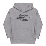 "Et qwè chal, carnaval ou festival ?" Sweat à capuche éco-friendly enfant