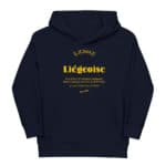 "Liégeoise... Déesse de la Création" Sweat à capuche éco-friendly enfant – Image 4
