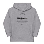 "Liégeoise... Déesse de la Création" Sweat à capuche éco-friendly enfant – Image 3