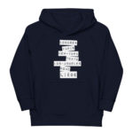 "Londres, Paris, New-York... Liège" Sweat à capuche éco-friendly enfant – Image 4