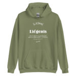 "Liégeois... Dieu vivant" Sweat à capuche – Image 6