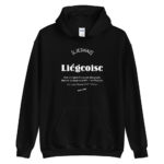 "Liégeoise... Déesse de la Création" Sweat à capuche – Image 3