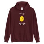 "P'tit poyon" Sweat à capuche – Image 7