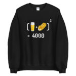 "Chope et mitraillette au Carré" Sweatshirt – Image 3