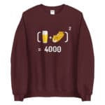 "Chope et mitraillette au Carré" Sweatshirt – Image 8