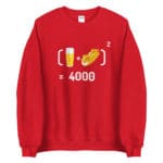 "Chope et mitraillette au Carré" Sweatshirt – Image 2