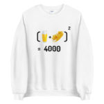 "Chope et mitraillette au Carré" Sweatshirt – Image 7