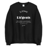 "Liégeois... Dieu vivant" Sweatshirt – Image 3