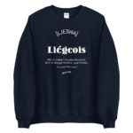 "Liégeois... Dieu vivant" Sweatshirt – Image 6