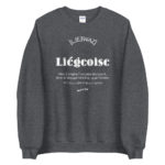 "Liégeoise... Déesse de la Création" Sweatshirt – Image 3