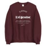 "Liégeoise... Déesse de la Création" Sweatshirt – Image 9