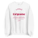 "Liégeoise... Déesse de la Création" Sweatshirt – Image 2