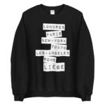 "Londres, Paris, New-York... Liège" Sweatshirt – Image 3