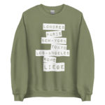 "Londres, Paris, New-York... Liège" Sweatshirt – Image 7