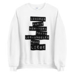 "Londres, Paris, New-York... Liège" Sweatshirt – Image 2