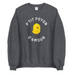 "P'tit poyon d'amour" Sweatshirt – Image 4
