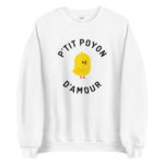 "P'tit poyon d'amour" Sweatshirt – Image 3