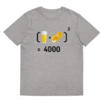 “Chope et mitraillette au Carré” Tee-shirt éco-friendly