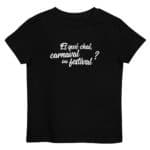 "Et qwè chal, carnaval ou festival ?" Tee-shirt éco-friendly enfant – Image 3