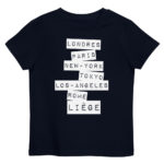 "Londres, Paris, New-York... Liège" Tee-shirt éco-friendly enfant – Image 3