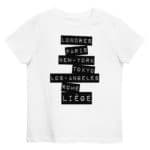"Londres, Paris, New-York... Liège" Tee-shirt éco-friendly enfant – Image 2