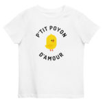 "P'tit poyon d'amour" Tee-shirt éco-friendly enfant – Image 3